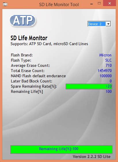 sd life monitor tool.
